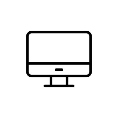 Bilgisayar simgesi vektör illüstrasyonu. bilgisayar izleme işareti ve simgesi