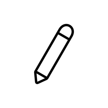 Kalem simgesi vektör illüstrasyonu. Kalem işareti ve sembol. Simge vektörünü düzenle