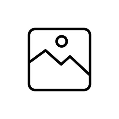 Resim simgesi vektör illüstrasyonu. Fotoğraf galerisi işareti ve sembol. resim simgesi