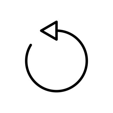 Simge vektör illüstrasyonunu tazele. İşareti ve sembolü yeniden yükle. Simgeyi güncelle.