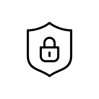 Güvenlik simgesi vektör illüstrasyonu. Koruma işareti ve sembol. Özel hayat. vpn