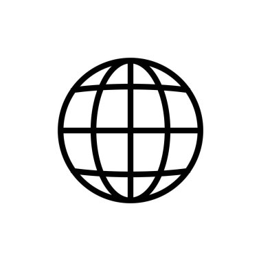 Web simgesi vektör illüstrasyonu. Web tabelalarına ve sembollere git. Web tıklama simgesi. Genel arama simgesi