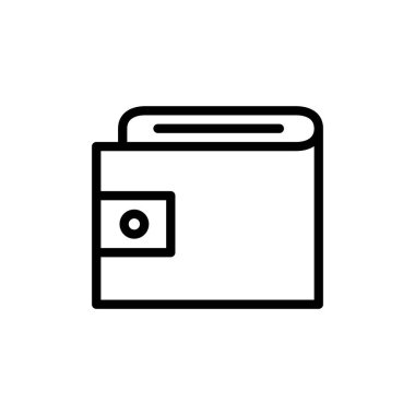 Cüzdan simgesi vektör illüstrasyonu. cüzdan işareti ve sembol