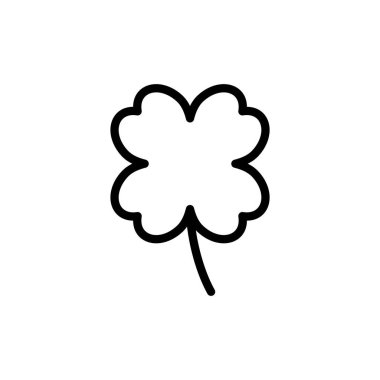 Yonca ikonu vektör illüstrasyonu. Yonca işareti ve sembol. dört yapraklı yonca simgesi.