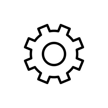 Simge vektör illüstrasyonu ayarlanıyor. İşaret ayarları ve sembol. Vites İşareti