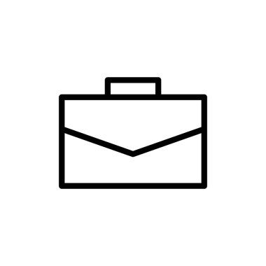 Evrak çantası ikon vektör illüstrasyonu. Bavul işareti ve sembol. bagaj sembolü.