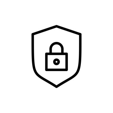Güvenlik simgesi vektör illüstrasyonu. Koruma işareti ve sembol. Özel hayat. vpn