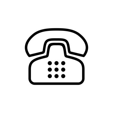 Telefon ikonu vektör çizimi. telefon işareti ve sembol