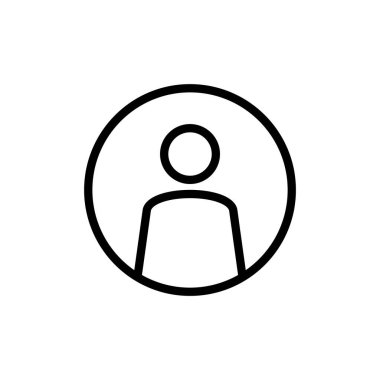 Kullanıcı Simgesi vektör illüstrasyonu. İmza ve sembol. insanlar simgesi. 