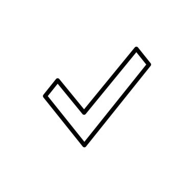 İşaret simgesi vektör illüstrasyonunu kontrol et. İşaret işareti ve sembol