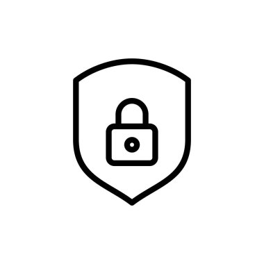 Güvenlik simgesi vektör illüstrasyonu. Koruma işareti ve sembol. Özel hayat. vpn