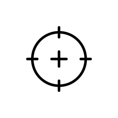 Hedef ikon vektör çizimi. hedef simge vektörü. hedef pazarlama işareti ve sembol