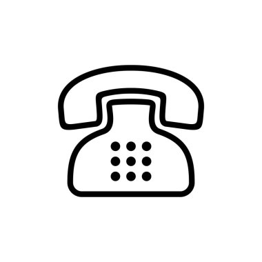 Telefon ikonu vektör çizimi. telefon işareti ve sembol