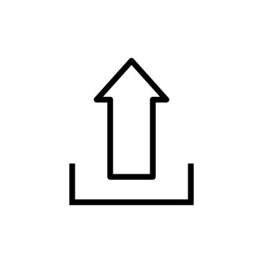 Simge vektör illüstrasyonu yükle. veri işareti ve sembolü yükle