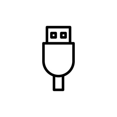 Usb simge vektör illüstrasyonu. Flaş disk işareti ve sembol. Flash disk işareti.