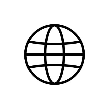 Web simgesi vektör illüstrasyonu. Web tabelalarına ve sembollere git. Web tıklama simgesi. Genel arama simgesi