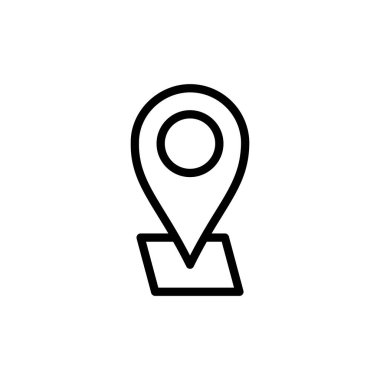 Adres simgesi vektör illüstrasyonu. Ev işareti ve sembol. nokta