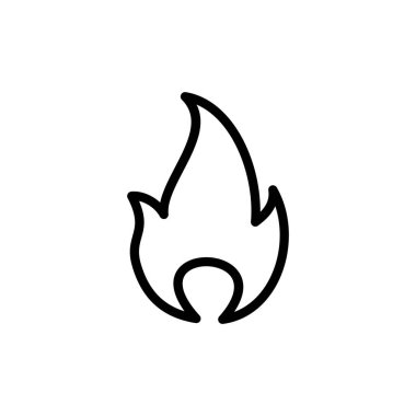 İkon vektör illüstrasyonunu ateşle. ateş işareti ve sembol