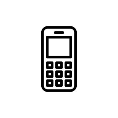 Telefon ikonu vektör illüstrasyonu. Çağrı kodu ve sembol. telefon sembolü