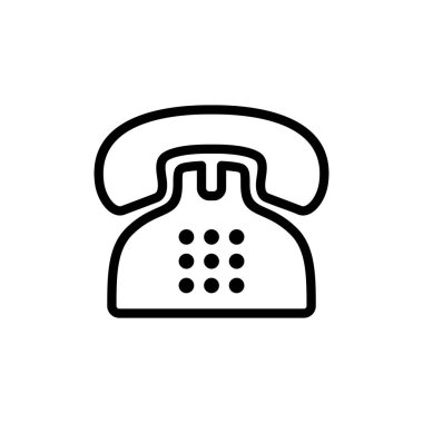 Telefon ikonu vektör çizimi. telefon işareti ve sembol