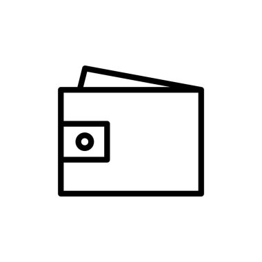 Cüzdan simgesi vektör illüstrasyonu. cüzdan işareti ve sembol