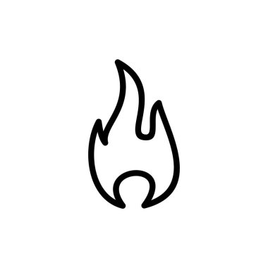 İkon vektör illüstrasyonunu ateşle. ateş işareti ve sembol