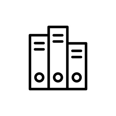 Kütüphane ikonu vektör illüstrasyonu. eğitim işareti ve sembol