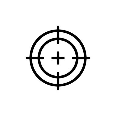 Hedef ikon vektör çizimi. hedef simge vektörü. hedef pazarlama işareti ve sembol