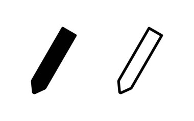 Kalem simgesi vektör illüstrasyonu. Kalem işareti ve sembol. Simge vektörünü düzenle