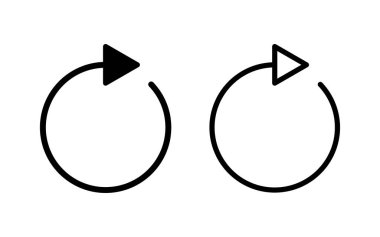 Simge vektör illüstrasyonunu tazele. İşareti ve sembolü yeniden yükle. Simgeyi güncelle.
