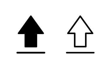 Simge vektör illüstrasyonu yükle. veri işareti ve sembolü yükle