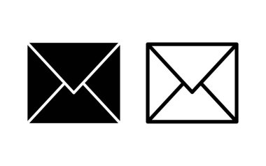 Posta simgesi vektör illüstrasyonu. e-posta işareti ve sembol. E- posta simgesi. Zarf simgesi
