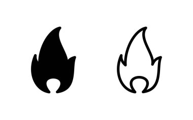 İkon vektör illüstrasyonunu ateşle. ateş işareti ve sembol