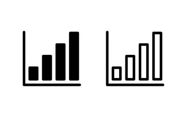 Grafik Simgesi vektör illüstrasyonu büyüyor. Çizelge ve sembol. diyagram simgesi