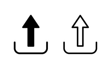 Simge vektör illüstrasyonu yükle. veri işareti ve sembolü yükle