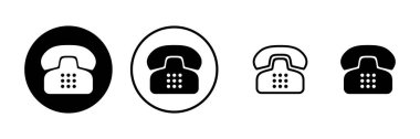 Telefon ikonu vektör çizimi. telefon işareti ve sembol
