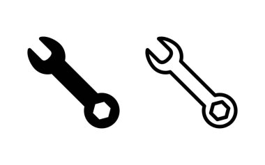 Simge vektör illüstrasyonunu çalıştır. Tamir ikonu. araç işareti ve sembol