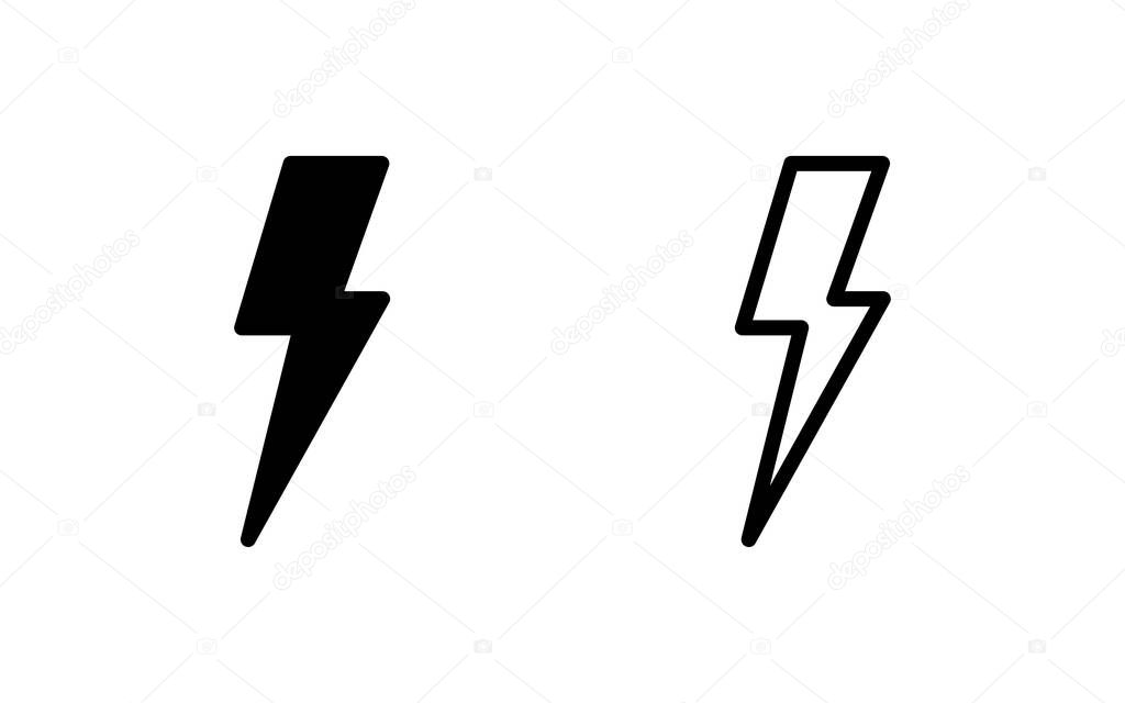 Lightning icon vector illustration. electric sign and symbol. power icon. energy sign