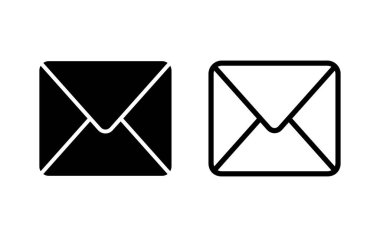 Posta simgesi vektör illüstrasyonu. e-posta işareti ve sembol. E- posta simgesi. Zarf simgesi