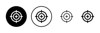 Hedef ikon vektör çizimi. hedef simge vektörü. hedef pazarlama işareti ve sembol