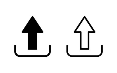 Simge vektör illüstrasyonu yükle. veri işareti ve sembolü yükle