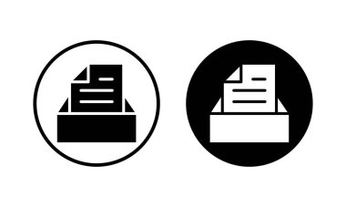 Dizin simgesi illüstrasyonunu arşivle. Belge vektör simgesi. Depolama simgesini arşivle.