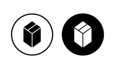 Kutu simgesi vektör illüstrasyonu. kutu işareti ve sembol, paket, paket