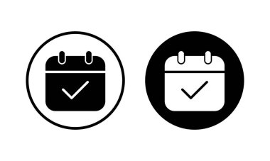 Takvim simgesi vektör illüstrasyonu. Takvim işareti ve sembol. Simge simgesini ayarla