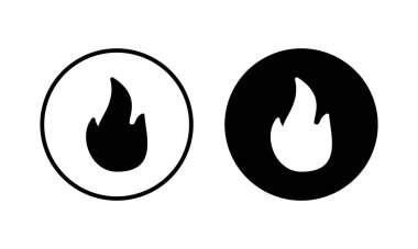 İkon vektör illüstrasyonunu ateşle. ateş işareti ve sembol