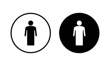 Erkek ikonu vektör illüstrasyonu. Erkek işareti ve sembol. insan sembolü