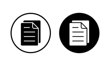 Belge simgesi vektör illüstrasyonu. Kağıt ve sembol. Dosya Simgesi
