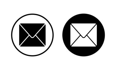 Posta simgesi vektör illüstrasyonu. e-posta işareti ve sembol. E- posta simgesi. Zarf simgesi