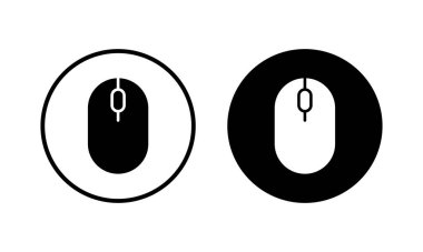 Fare simgesi vektör illüstrasyonu. Tıklama işareti ve sembol. işaretleyici simgesi vektörü.