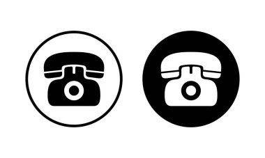 Telefon ikonu vektör çizimi. telefon işareti ve sembol